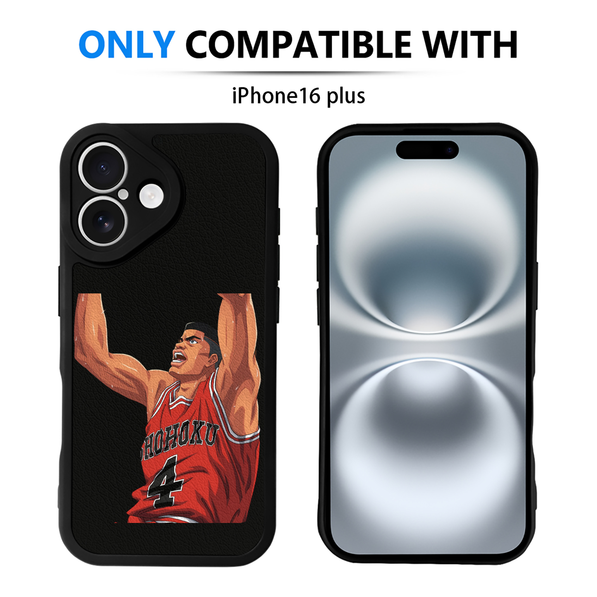 （画像用） SLAM DUNK／スラムダンク 【iPhone 16シリーズ対応】シリコンスマホケース（レザー調） 材質：シリコン